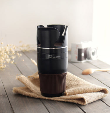 Autovilia rotating car door cup holder