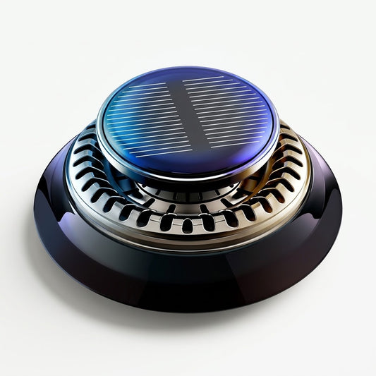 Autovilia solar rotating car air freshener on a car dashboard