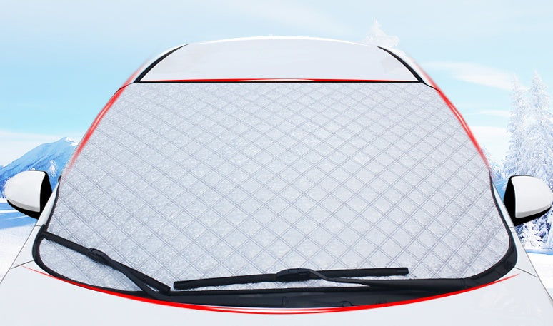 Autovilia windshield snow and frost cover on a car windshield